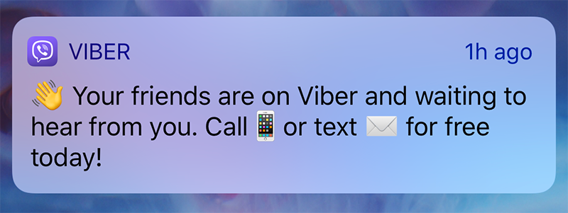 numbers not on viber icon