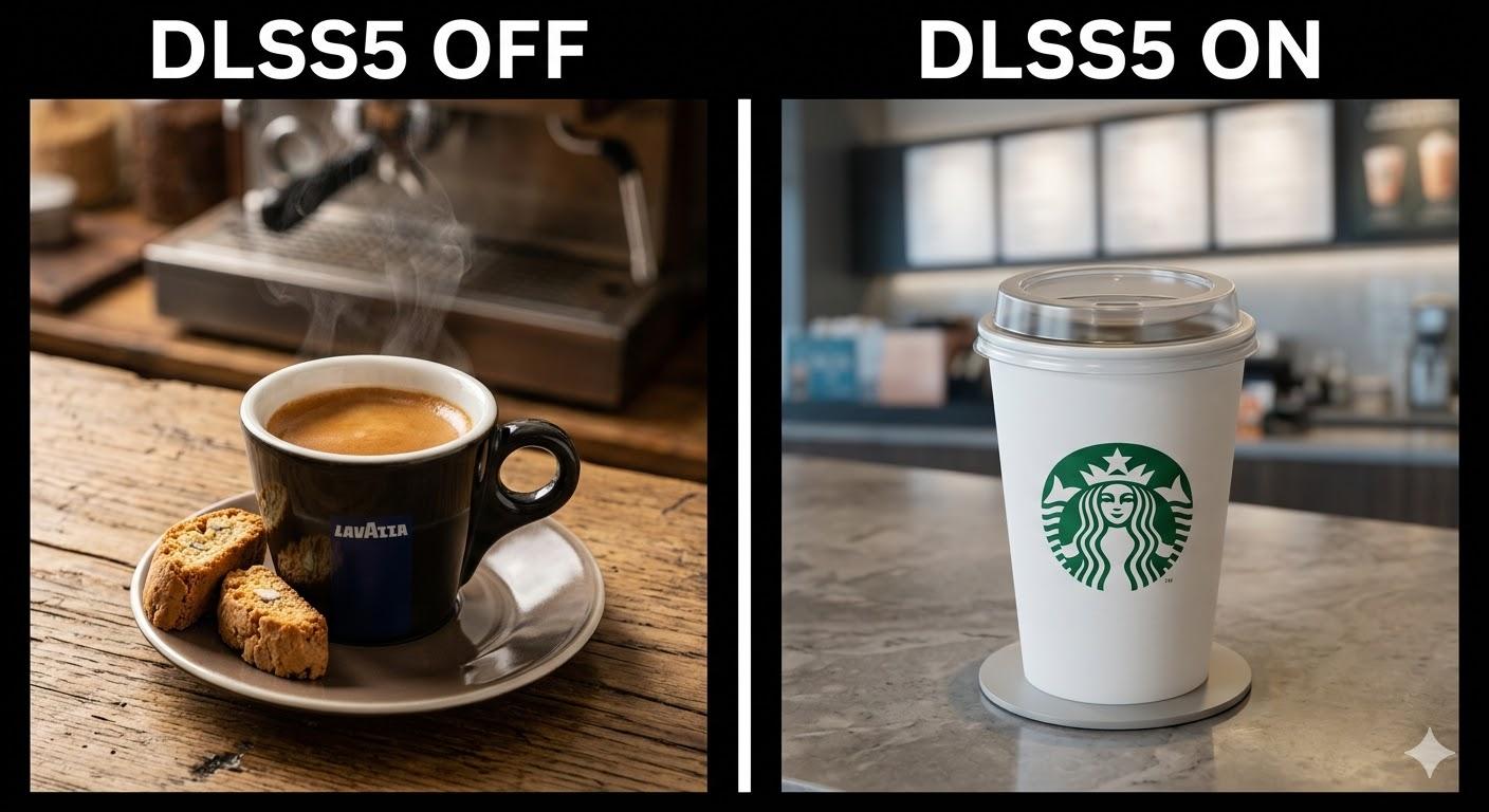 DLSS5 - Lavazza .vs. Starbucks