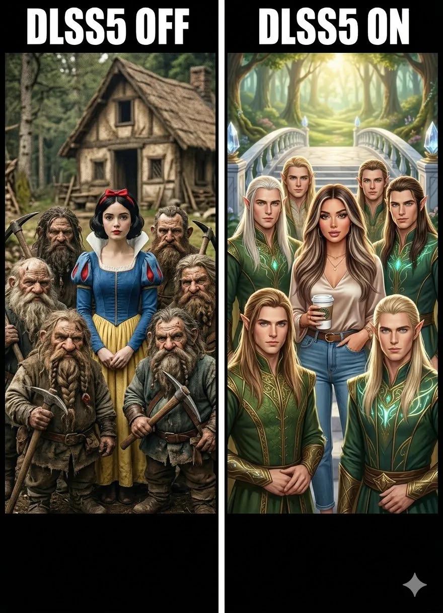 DLSS5 - Faery Tale .vs. Reality